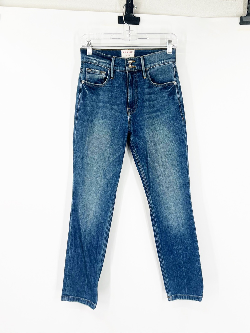 Frame Denim Heritage Le Sylvie Slender Straight Jeans in Halston